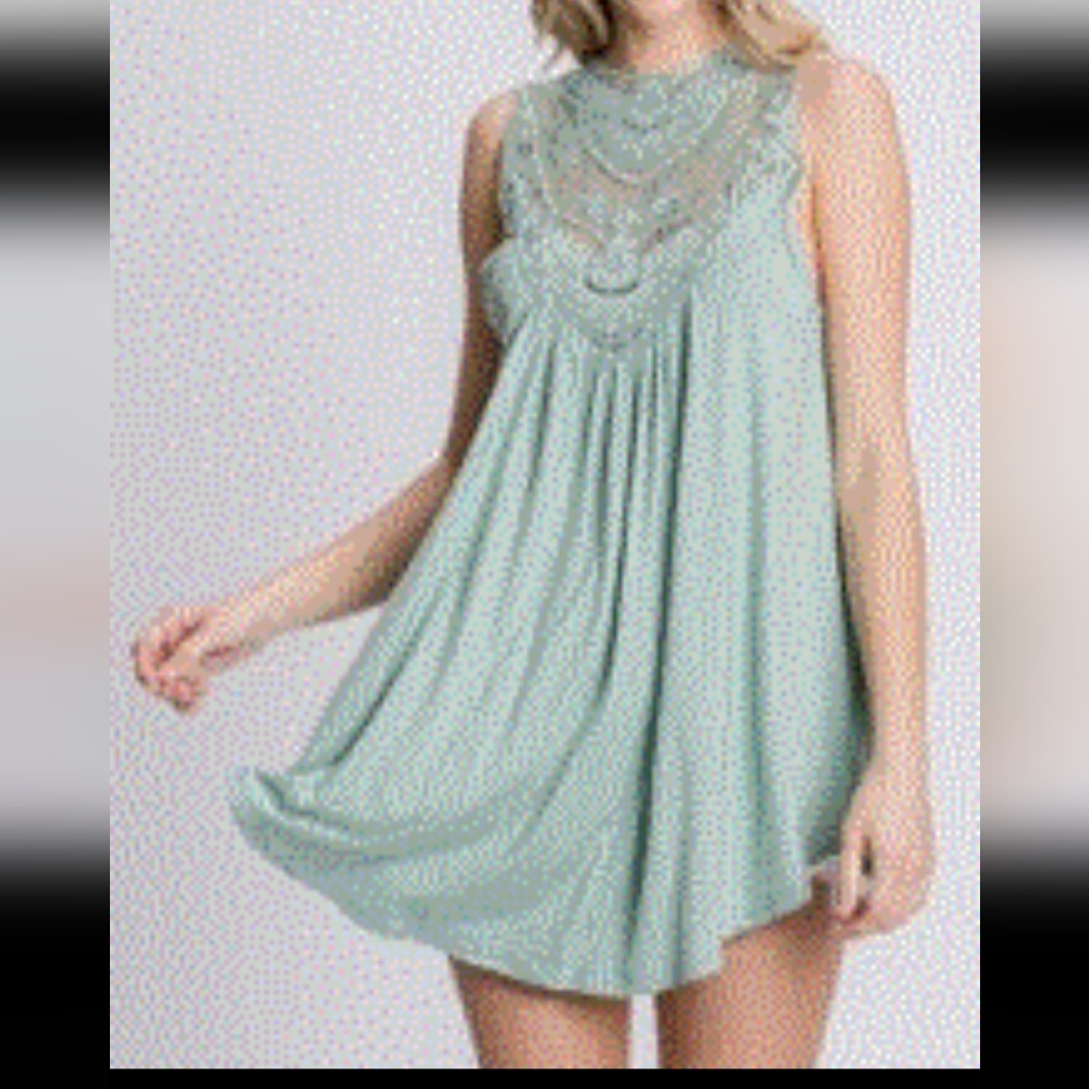NWT Sage crochet knit blouse, small